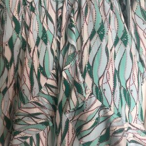 Green and White Patterned Dress